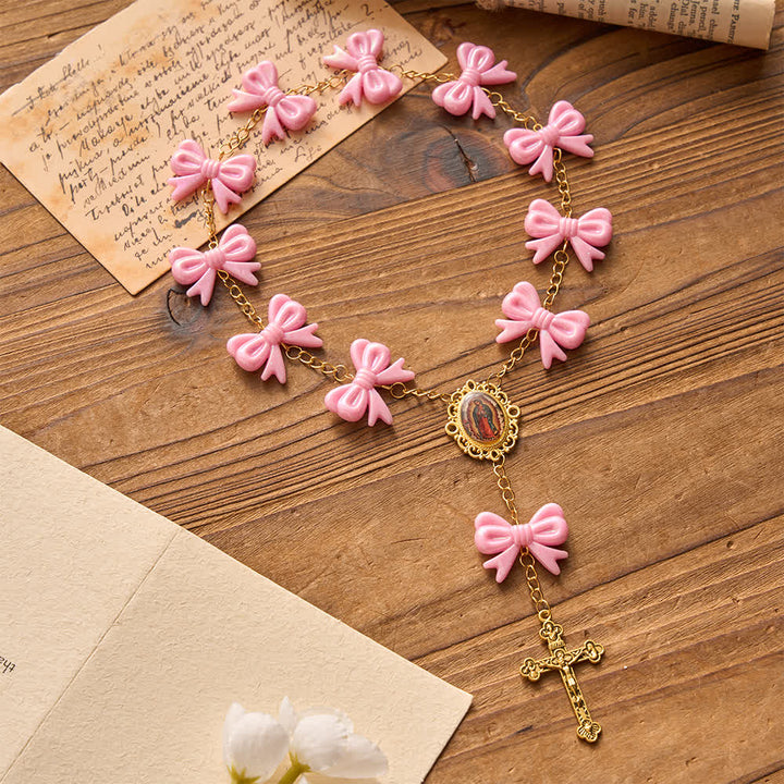 FREE Today: Our Lady of Guadalupe Pink Bow Rosary: Carry Her Gentle Blessings - image 4