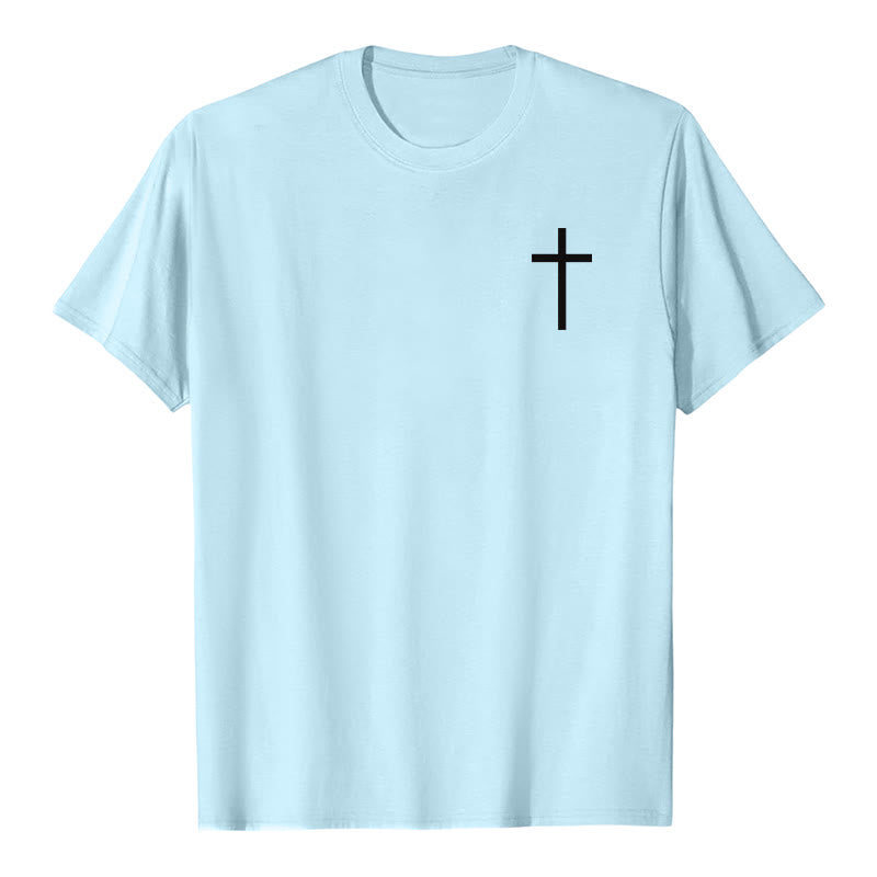 Christianartworkshop For I Know The Plans I Have For You Jeremiah 29:11 Front Chest Cross Back Scripture Premium Short Sleeve T-Shirt - image 22