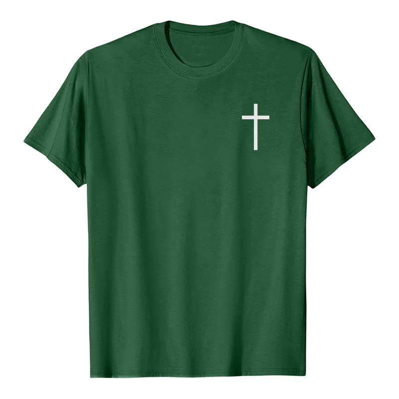 Christianartworkshop For I Know The Plans I Have For You Jeremiah 29:11 Front Chest Cross Back Scripture Premium Short Sleeve T-Shirt - image 19