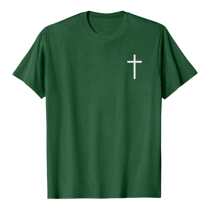 Christianartworkshop For I Know The Plans I Have For You Jeremiah 29:11 Front Chest Cross Back Scripture Premium Short Sleeve T-Shirt - image 19