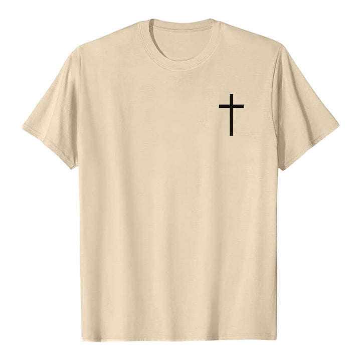 Christianartworkshop For I Know The Plans I Have For You Jeremiah 29:11 Front Chest Cross Back Scripture Premium Short Sleeve T-Shirt - image 25