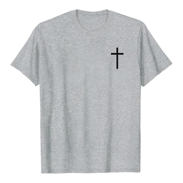 Christianartworkshop Classic Strength Promise Scripture Front & Back Printed Christian Premium Short Sleeve T-Shirt - image 5