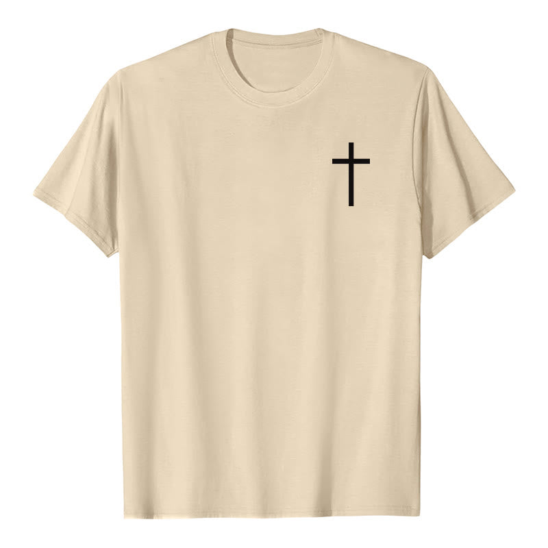 Christianartworkshop Classic Strength Promise Scripture Front & Back Printed Christian Premium Short Sleeve T-Shirt - image 25