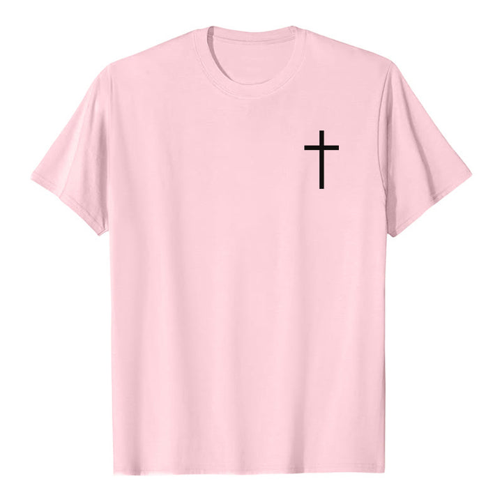 Christianartworkshop Classic Strength Promise Scripture Front & Back Printed Christian Premium Short Sleeve T-Shirt - image 10