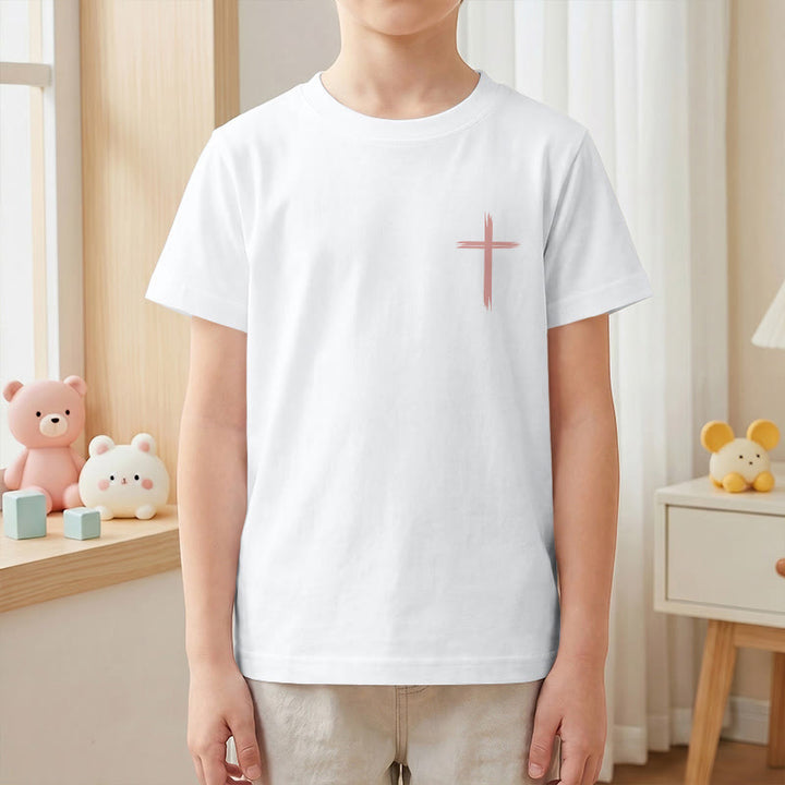 Christianartworkshop Classic "Let All You Do Be Done In Love" Floral Frame Faith Kids Short Sleeve T-Shirt - image 4