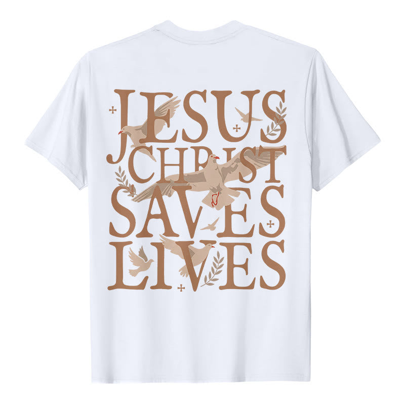 Christianartworkshop Jesus Face and Crown of Thorns Graphic T-Shirt - image 2