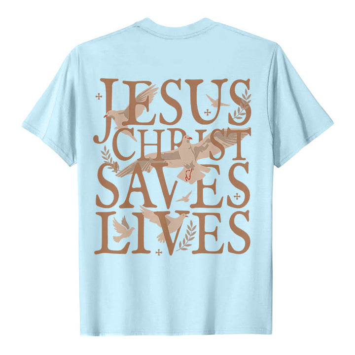 Christianartworkshop Jesus Face and Crown of Thorns Graphic T-Shirt - image 13