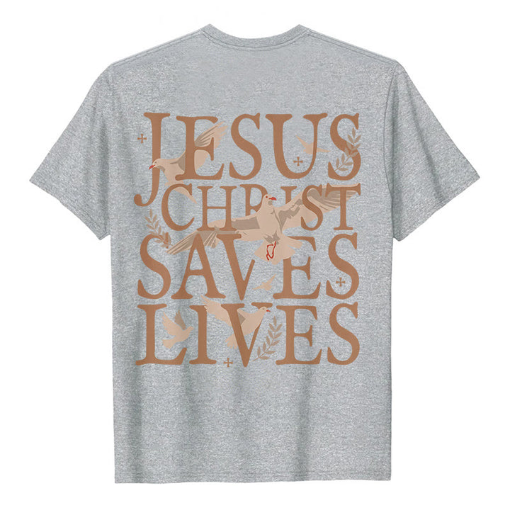 Christianartworkshop Jesus Face and Crown of Thorns Graphic T-Shirt - image 10