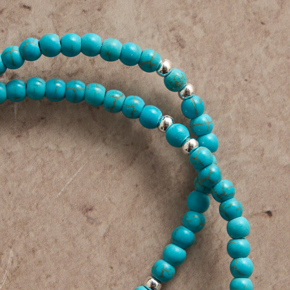 FREE Today: Fresh Turquoise Rosary Bracelet: Double Strand with Magnetic Clasp - image 6