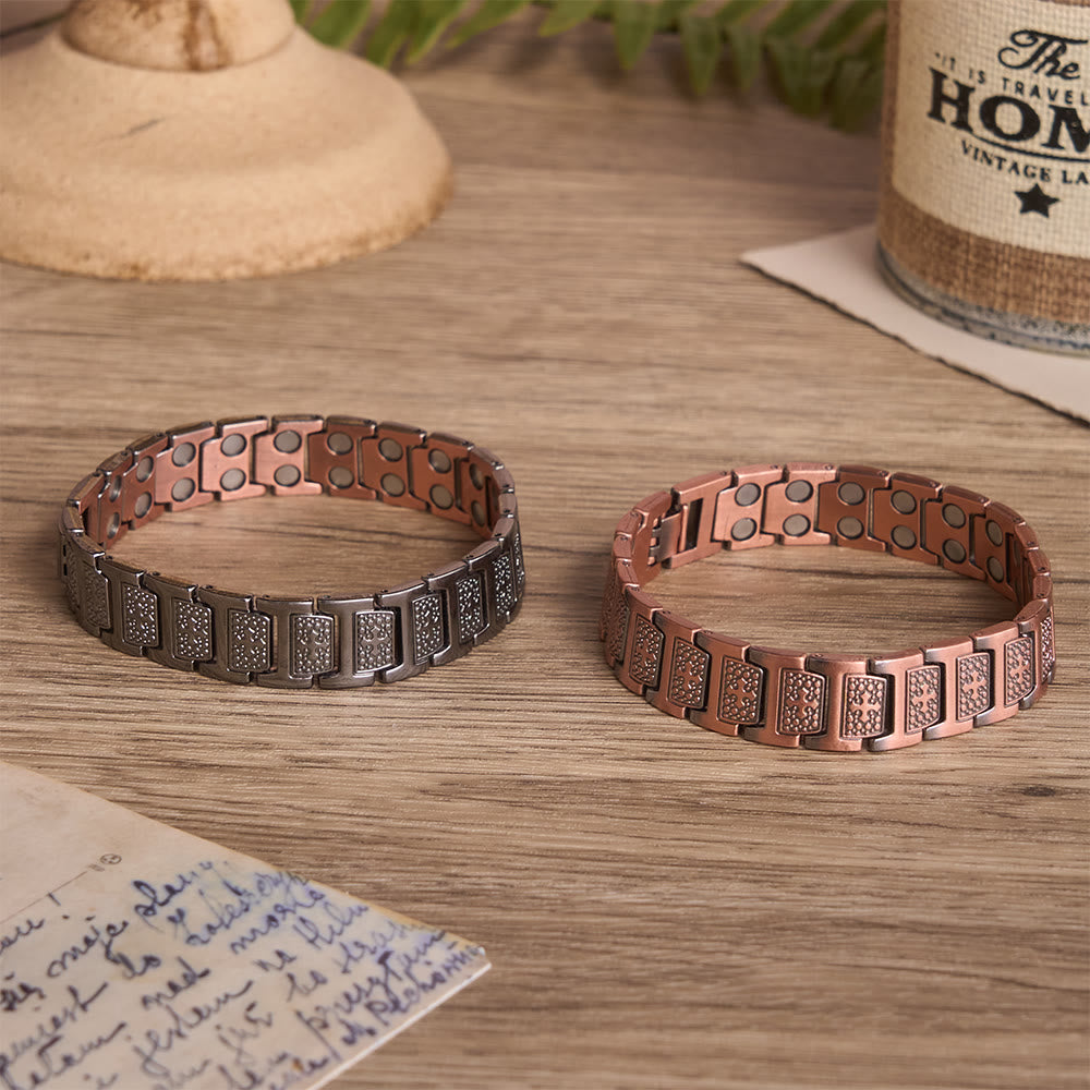 FREE Today: Watch-Band Style Link Bracelet with Recessed Embossed Cross on Each Rectangular Link - image 11