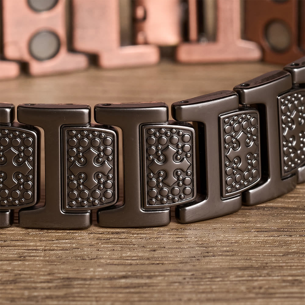 FREE Today: Watch-Band Style Link Bracelet with Recessed Embossed Cross on Each Rectangular Link - image 17