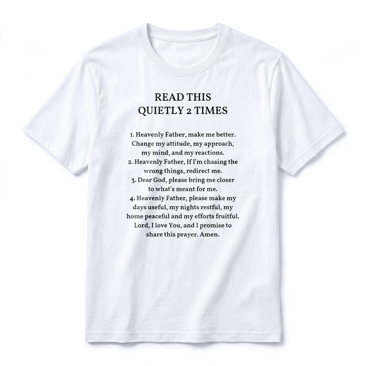 Christianartworkshop "Read This Quietly 2 Times" Funny Faith Premium Short Sleeve T-Shirt - image 6