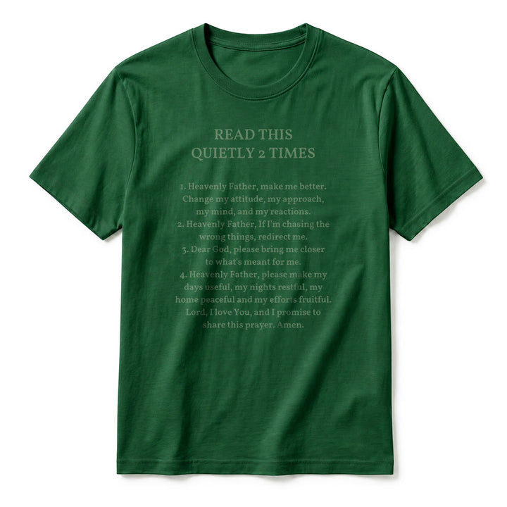 Christianartworkshop "Read This Quietly 2 Times" Funny Faith Premium Short Sleeve T-Shirt - image 24
