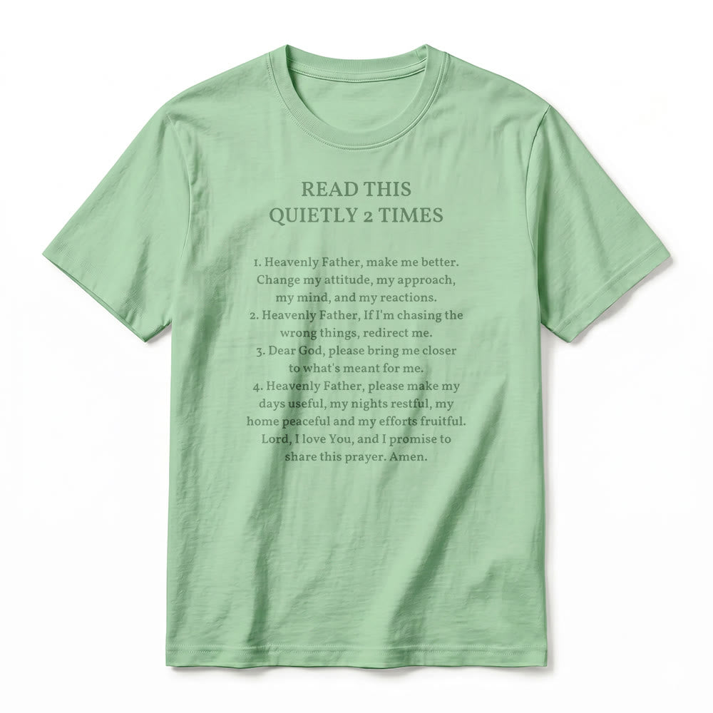 Christianartworkshop "Read This Quietly 2 Times" Funny Faith Premium Short Sleeve T-Shirt - image 21