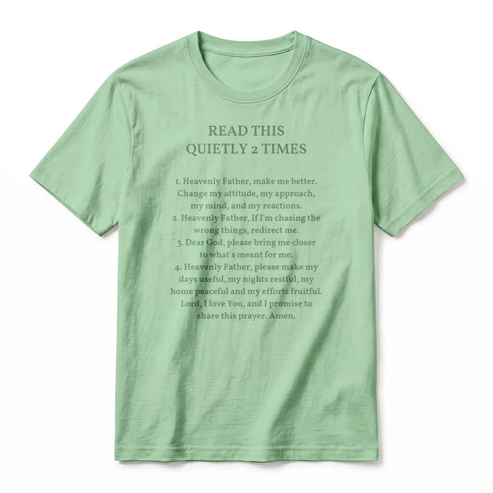 Christianartworkshop "Read This Quietly 2 Times" Funny Faith Premium Short Sleeve T-Shirt - image 21
