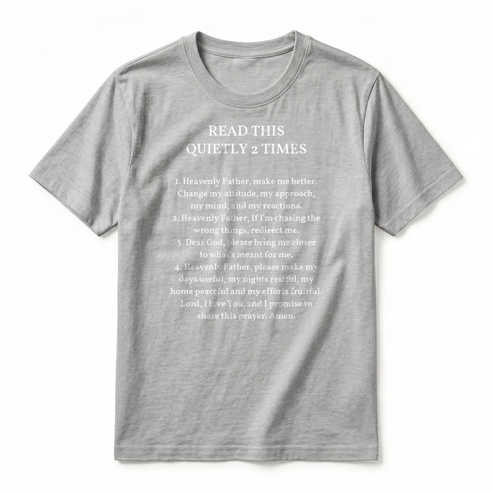 Christianartworkshop "Read This Quietly 2 Times" Funny Faith Premium Short Sleeve T-Shirt - image 12