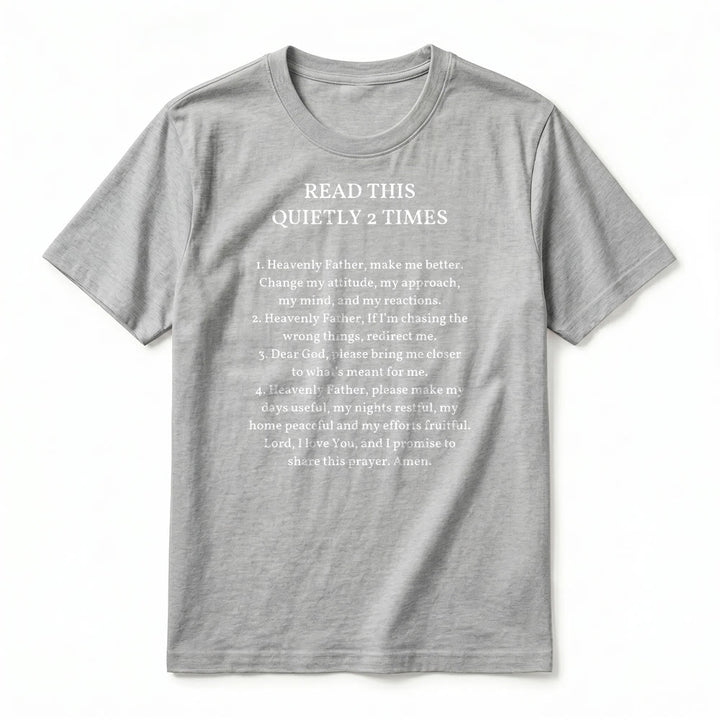Christianartworkshop "Read This Quietly 2 Times" Funny Faith Premium Short Sleeve T-Shirt - image 12