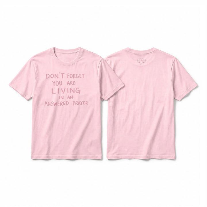 Christianartworkshop Faithful Gratitude "Answered Prayer" Premium Short Sleeve T-Shirt - Pink - 2XL - image 25