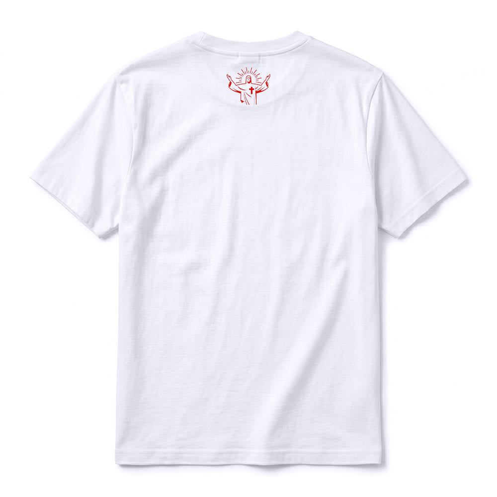 Christianartworkshop "Covered By The Blood Of Jesus Christ" Statement Premium Short Sleeve T-Shirt - image 3