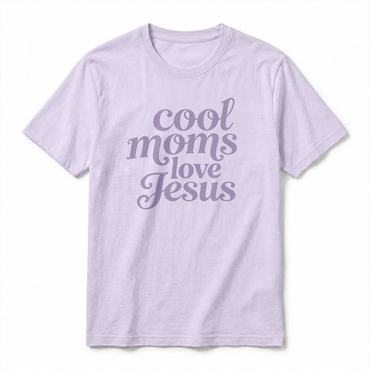 Christianartworkshop "Cool Moms Love Jesus" Front & Back Print Premium Short Sleeve T-Shirt - image 14