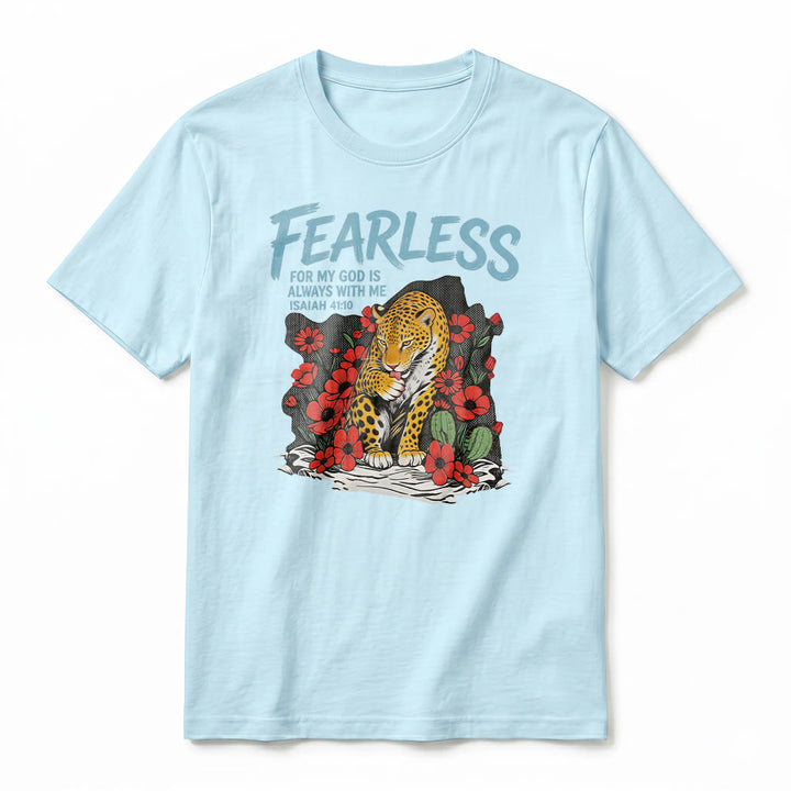 Christianartworkshop "Fearless For My God Is Always With Me" Isaiah 41:10 Premium Short Sleeve T-Shirt - image 17