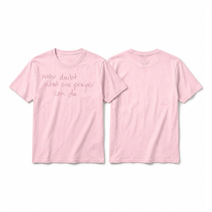 Christianartworkshop Never Doubt What One Prayer Can Do Premium Short Sleeve T-Shirt - Pink - 2XL - image 25