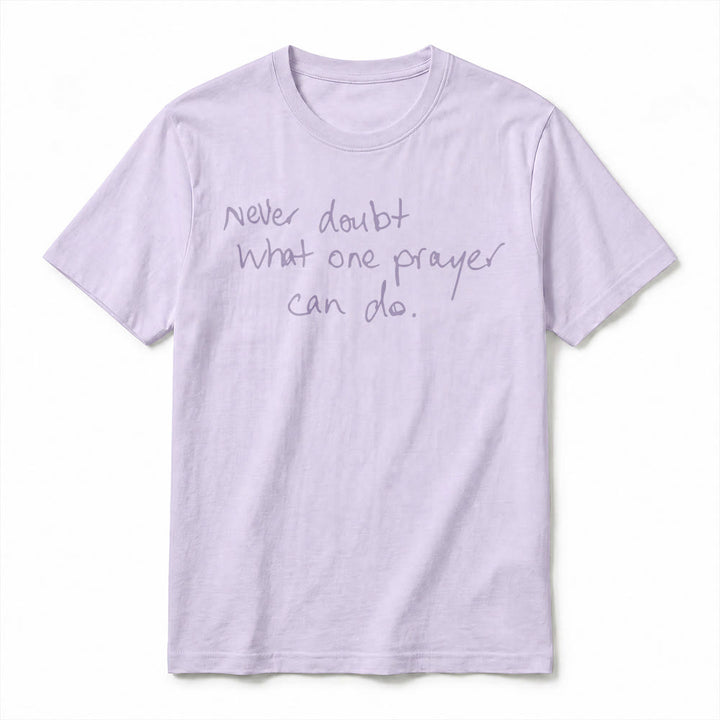 Christianartworkshop Never Doubt What One Prayer Can Do Premium Short Sleeve T-Shirt - image 8
