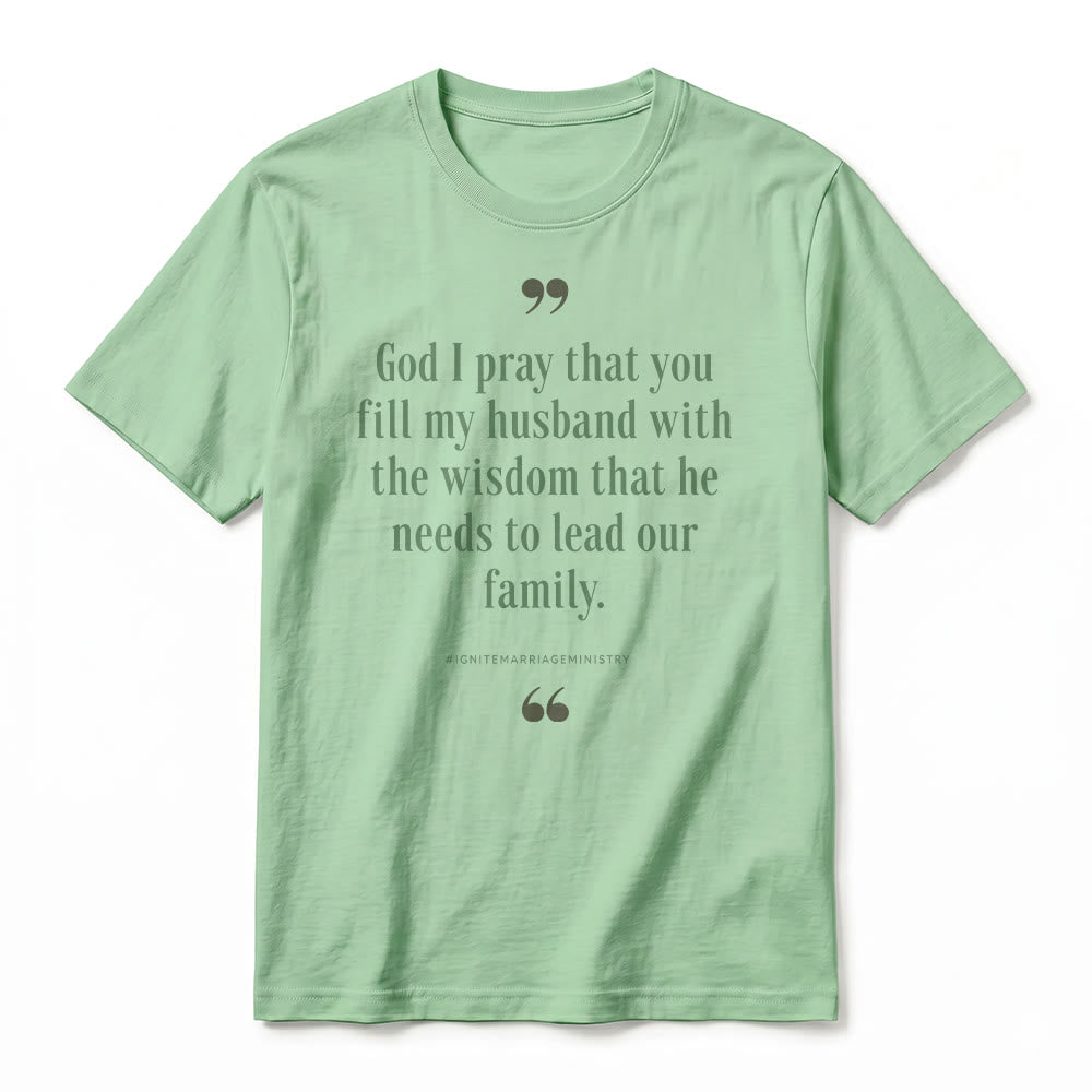 Christianartworkshop "God I Pray That You Fill My Husband With Wisdom" Premium Short Sleeve T-Shirt - image 23