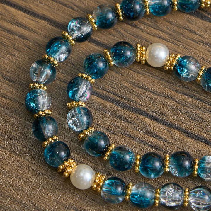 FREE Today: Blue Crackle Glass Bead Rosary for Daily Marian Devotion - image 5