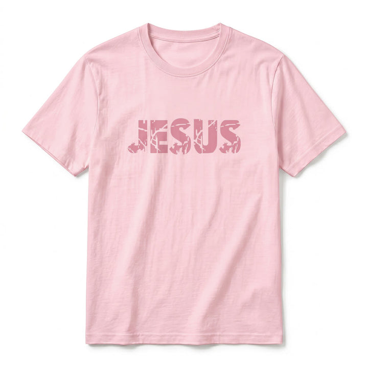 Christianartworkshop "JESUS" Mountain Cross Premium Short Sleeve T-Shirt - image 26