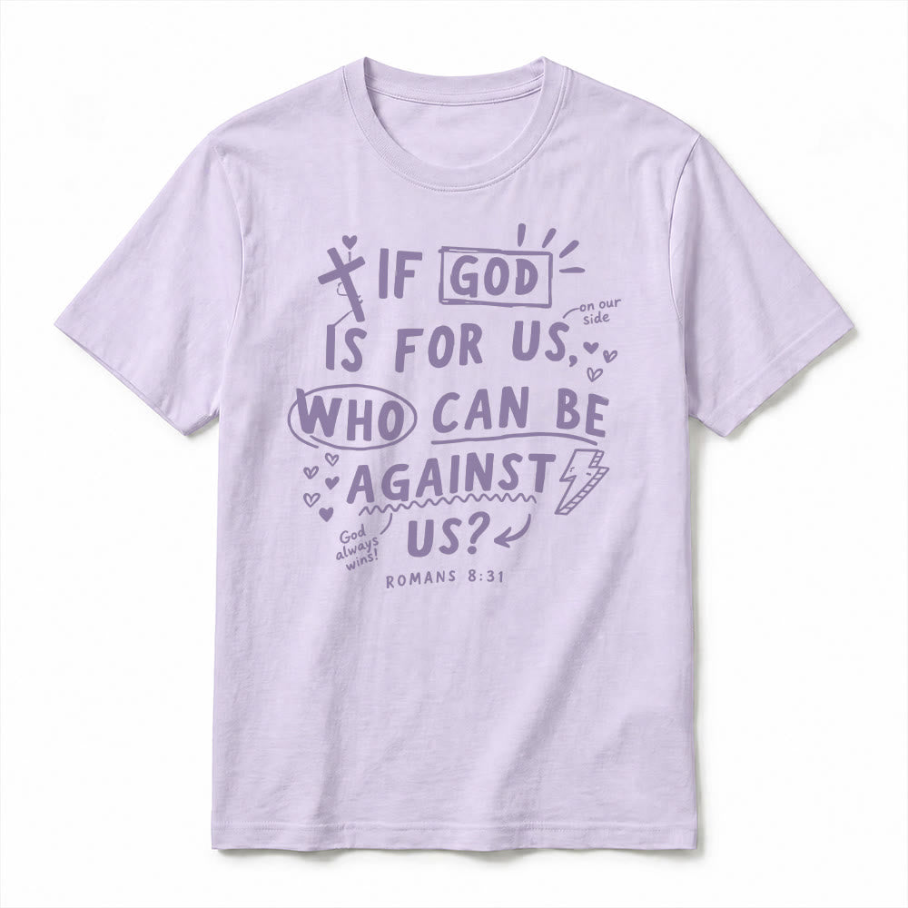 Christianartworkshop "If God Is For Us Who Can Be Against Us Romans 8:31" Premium Short Sleeve T-Shirt - image 17