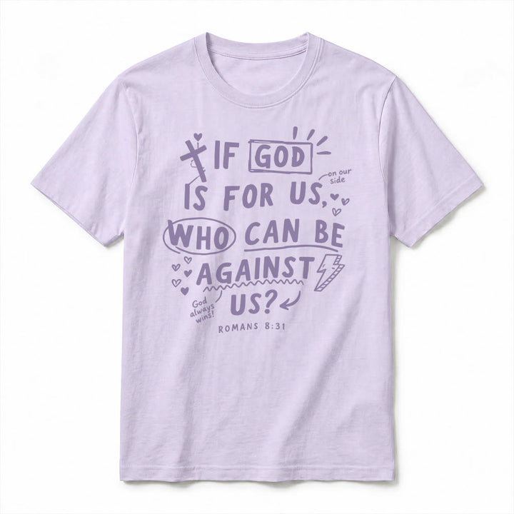 Christianartworkshop "If God Is For Us Who Can Be Against Us Romans 8:31" Premium Short Sleeve T-Shirt - image 17