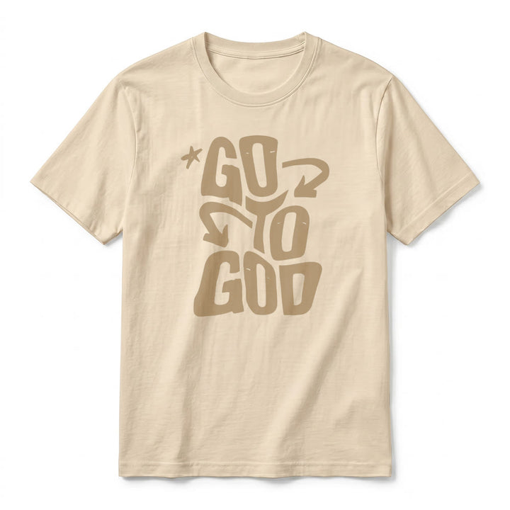 Christianartworkshop "Go To God" Star Accent Premium Short Sleeve T-Shirt - image 5