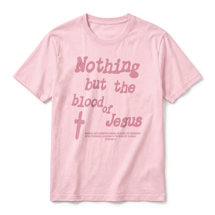 Christianartworkshop Nothing but the blood of Jesus Premium Short Sleeve T-Shirt - image 26