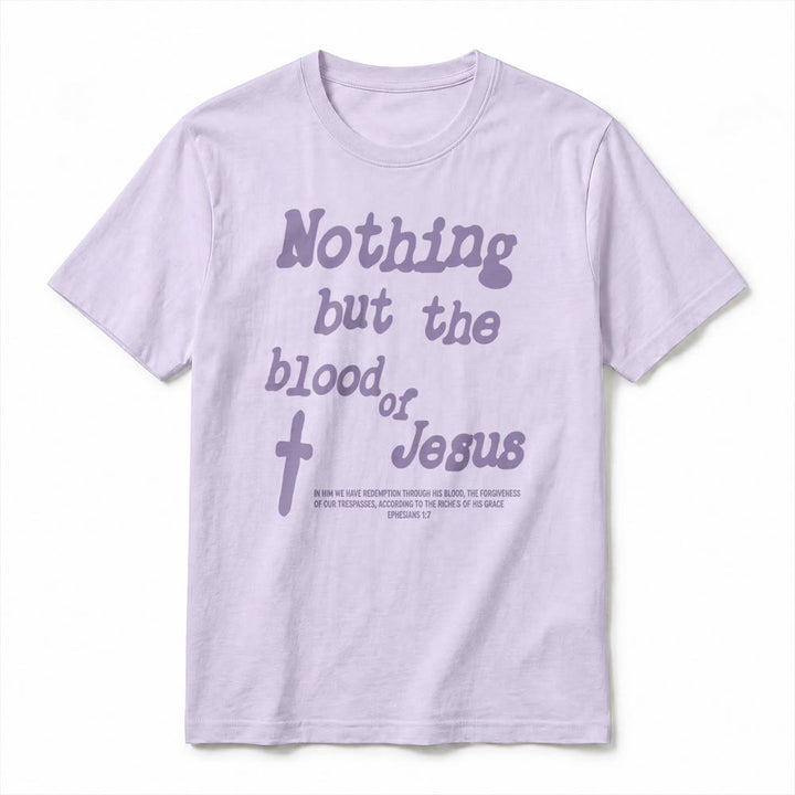 Christianartworkshop Nothing but the blood of Jesus Premium Short Sleeve T-Shirt - image 17