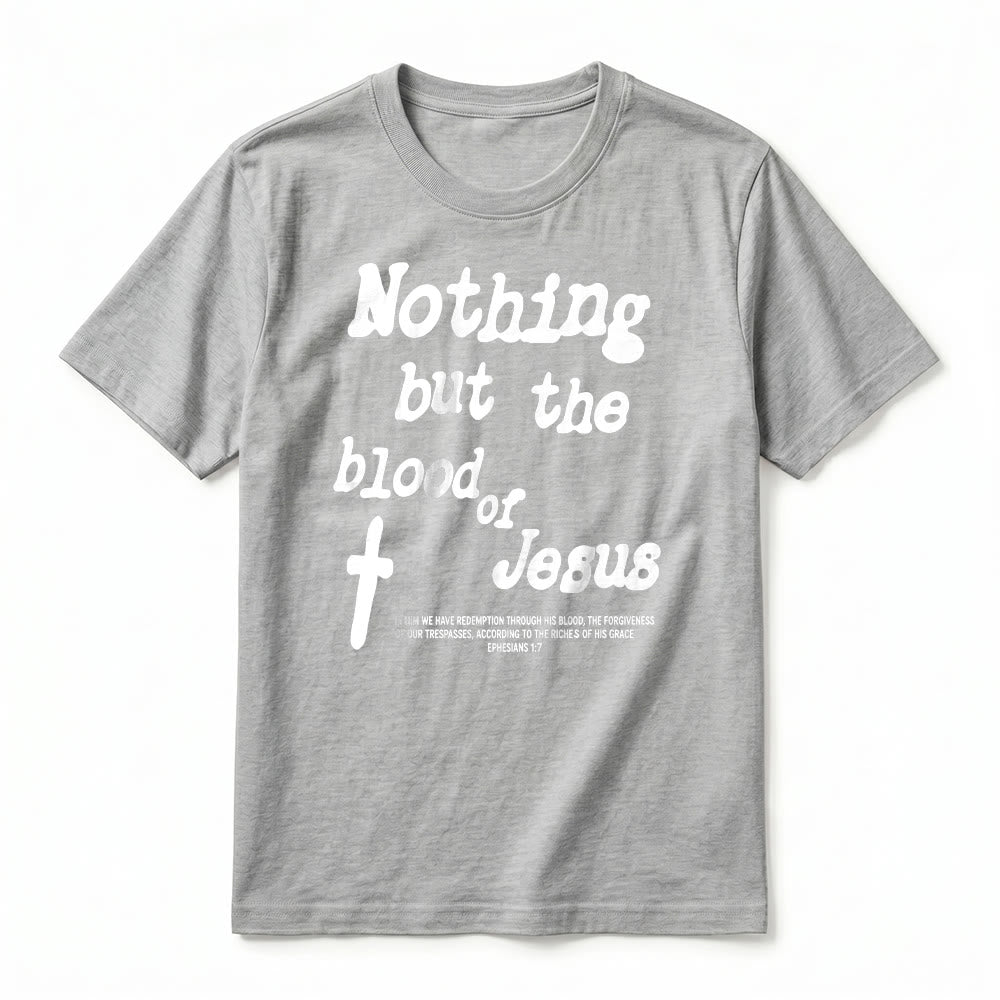 Christianartworkshop Nothing but the blood of Jesus Premium Short Sleeve T-Shirt - image 20