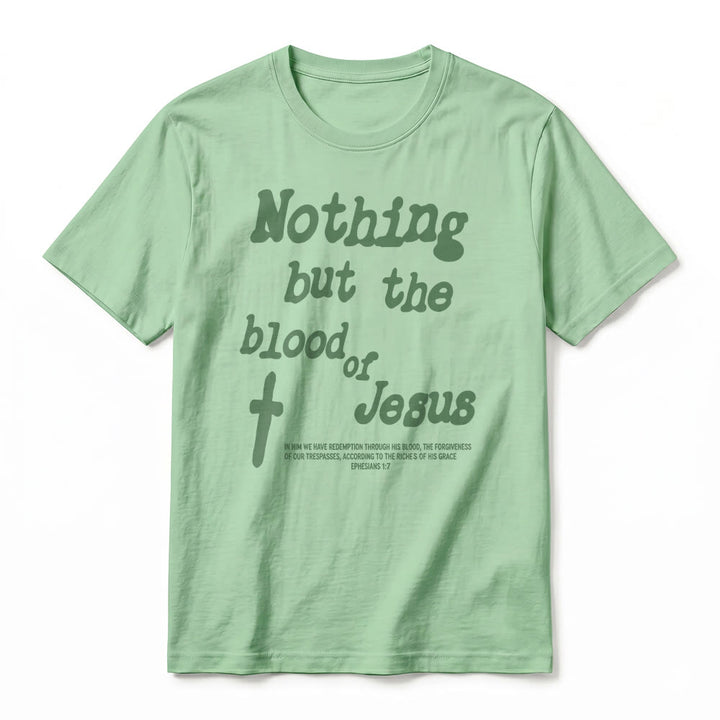 Christianartworkshop Nothing but the blood of Jesus Premium Short Sleeve T-Shirt - image 23