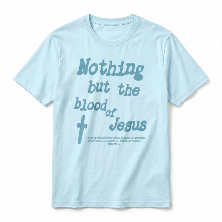 Christianartworkshop Nothing but the blood of Jesus Premium Short Sleeve T-Shirt - image 14
