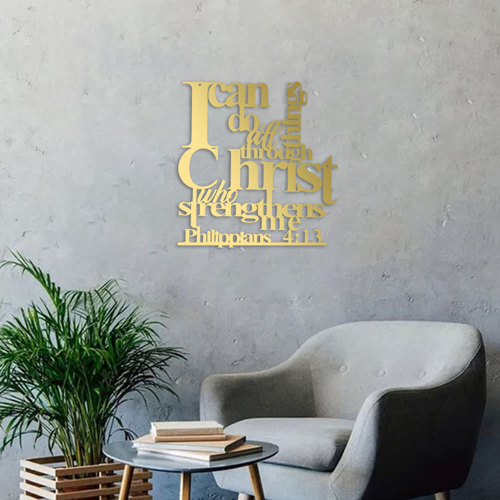 Christianartworkshop Philippians 4:13 I Can Do All Things Metal Wall Decor: Christ’s Strength for Your Walls - image 20