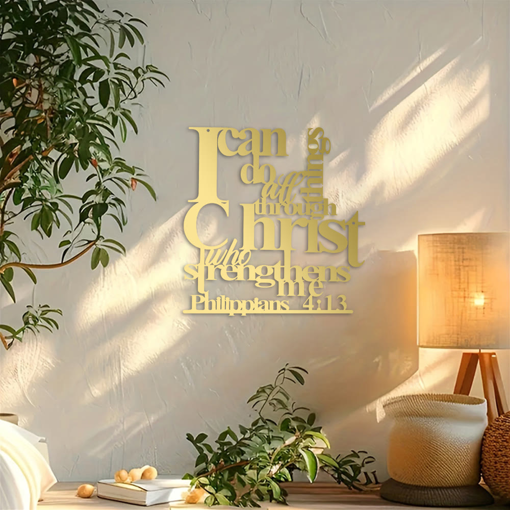 Christianartworkshop Philippians 4:13 I Can Do All Things Metal Wall Decor: Christ’s Strength for Your Walls - image 21