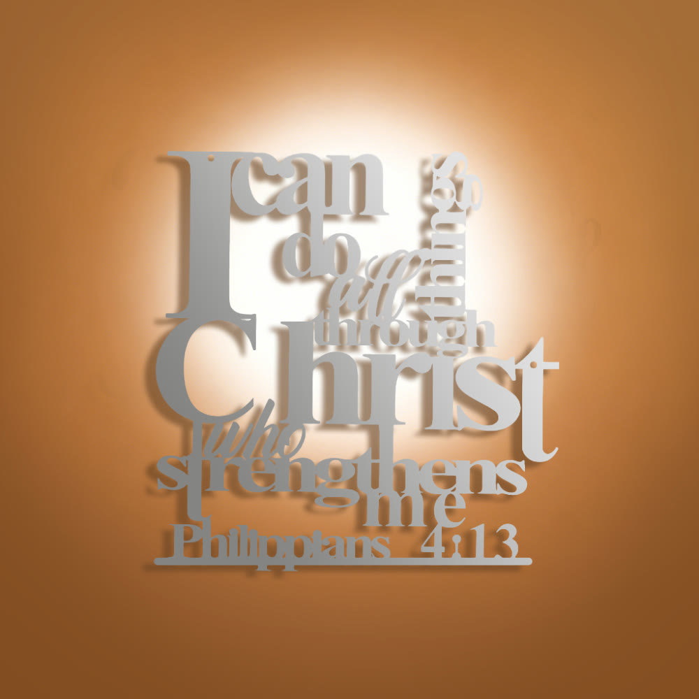 Christianartworkshop Philippians 4:13 I Can Do All Things Metal Wall Decor: Christ’s Strength for Your Walls - image 10