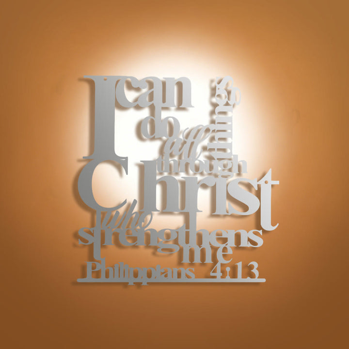 Christianartworkshop Philippians 4:13 I Can Do All Things Metal Wall Decor: Christ’s Strength for Your Walls - image 10