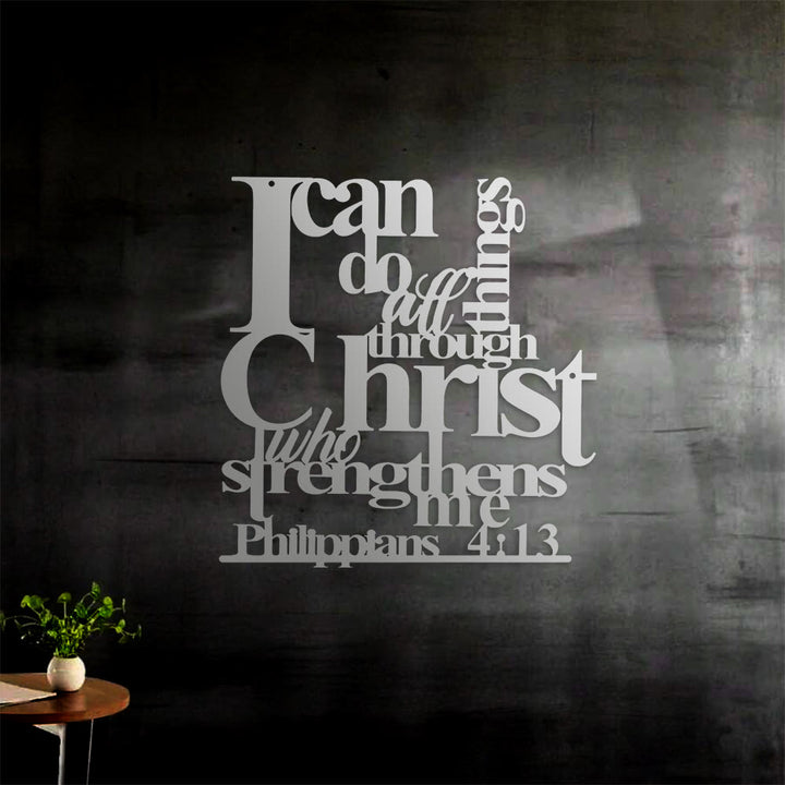 Christianartworkshop Philippians 4:13 I Can Do All Things Metal Wall Decor: Christ’s Strength for Your Walls - image 12