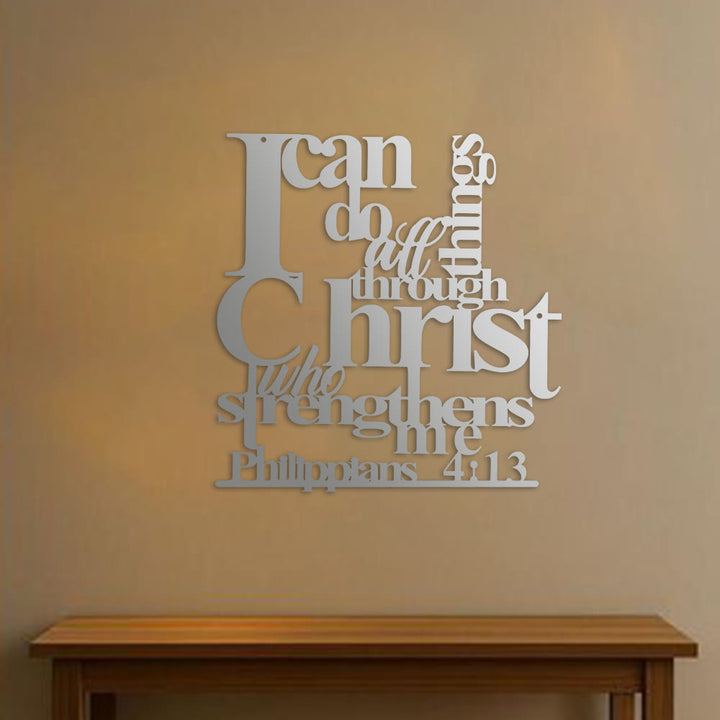 Christianartworkshop Philippians 4:13 I Can Do All Things Metal Wall Decor: Christ’s Strength for Your Walls - image 11