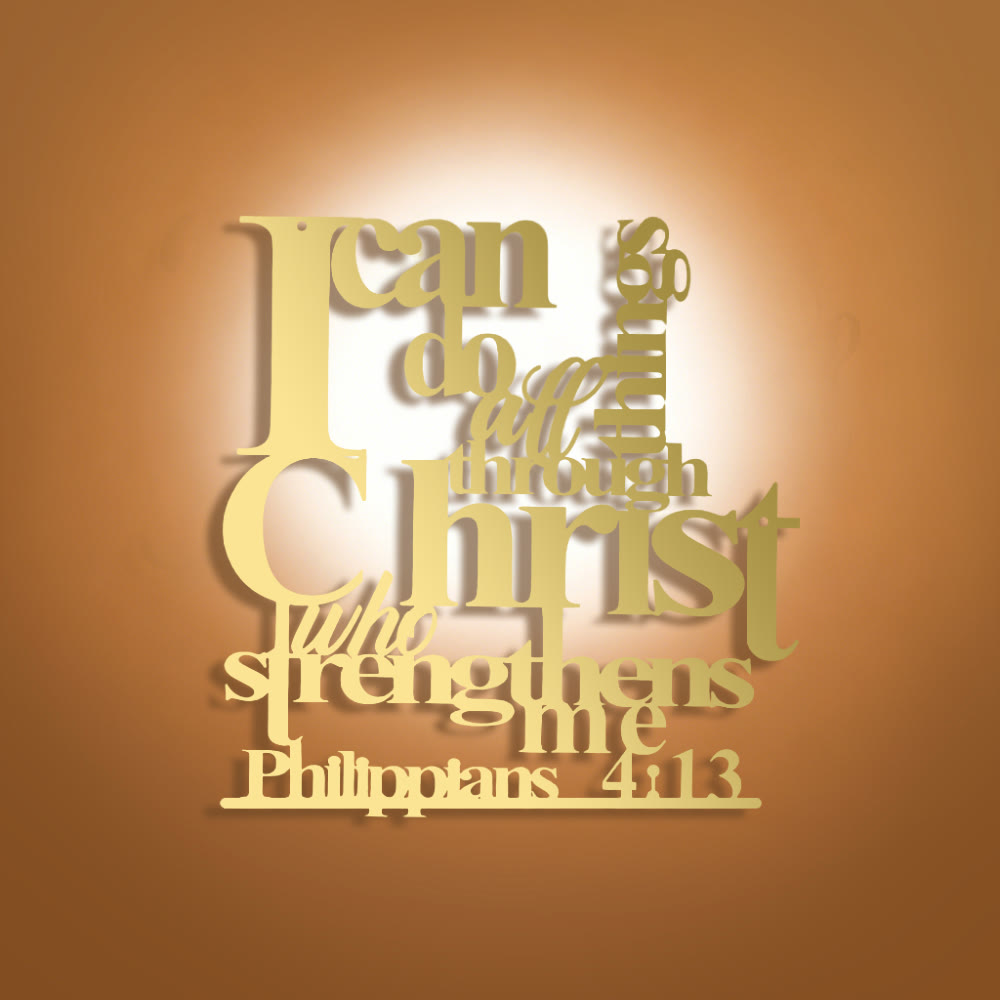 Christianartworkshop Philippians 4:13 I Can Do All Things Metal Wall Decor: Christ’s Strength for Your Walls - image 18