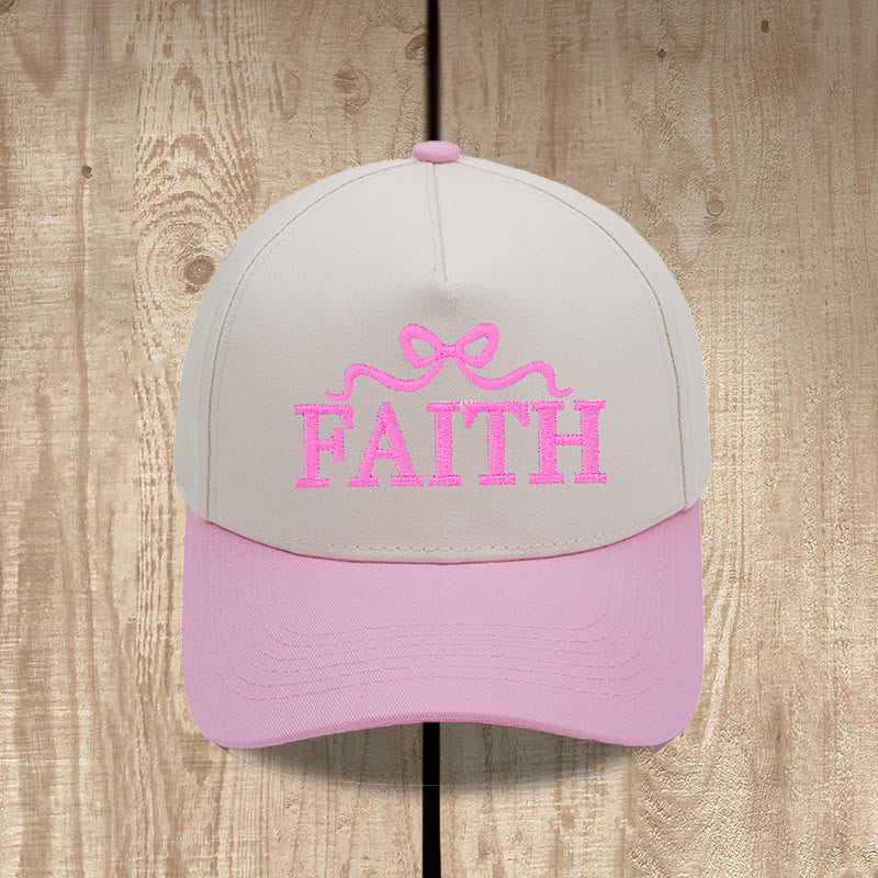 Christianartworkshop FAITH Bow Embroidery Camo Brim Adjustable Baseball Cap - image 8