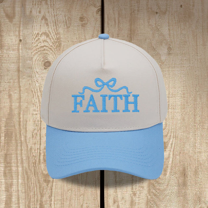 Christianartworkshop FAITH Bow Embroidery Camo Brim Adjustable Baseball Cap - image 10