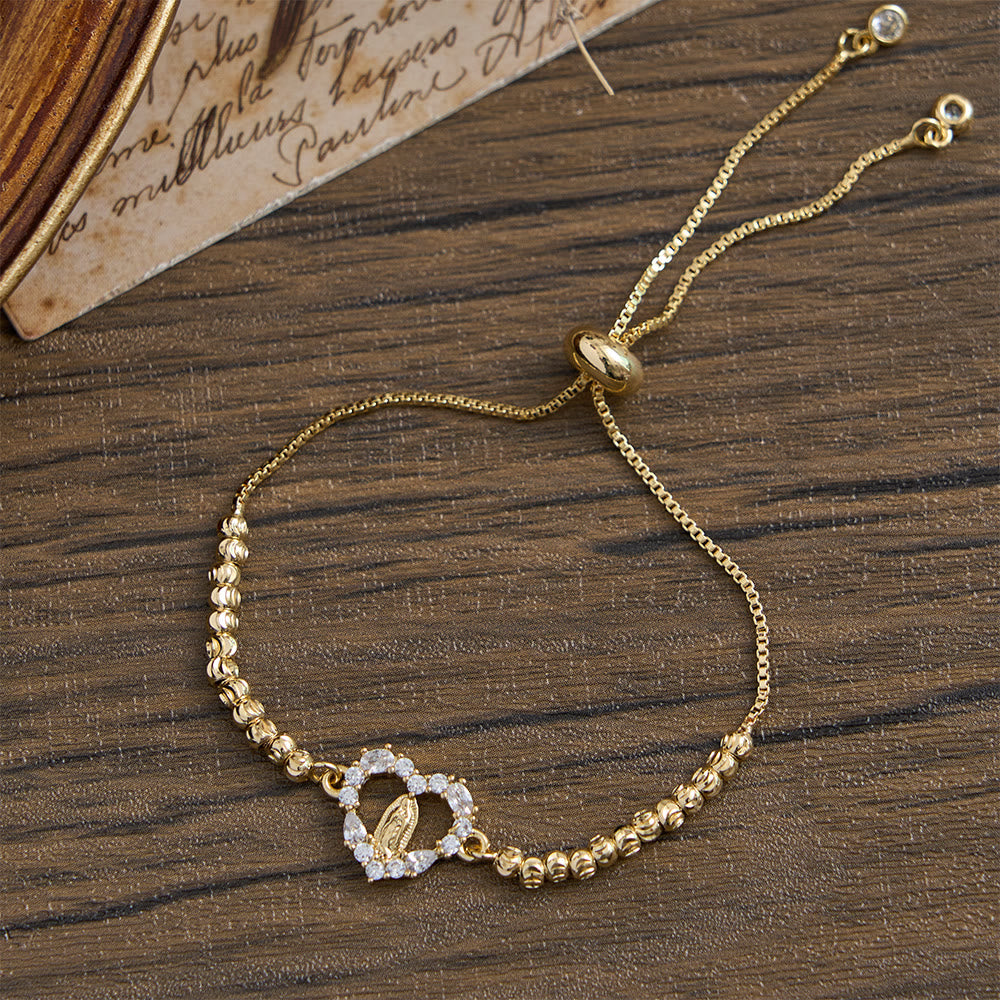 Christianartworkshop Assorted Crystal Frame Our Lady Mini Bead Chain Bracelet: Emblem of Gentle Heavenly Protection - image 10