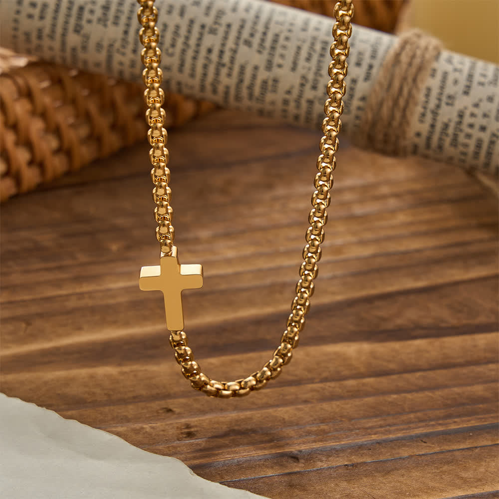 FREE Today: Sleek Stainless Steel Cross Necklace with Sideways Pendant: A Reminder of Divine Grace - image 10