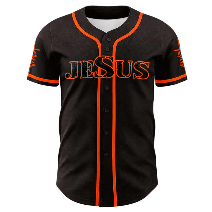 Christianartworkshop Jesus Cross Nail and Crown of Thorns Baseball Jersey - image 10